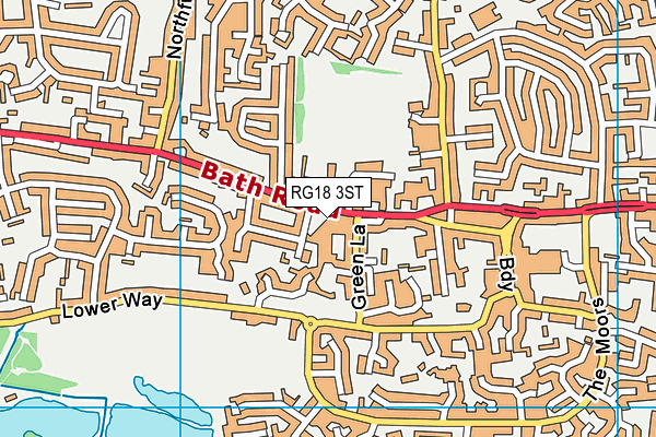 RG18 3ST map - OS VectorMap District (Ordnance Survey)