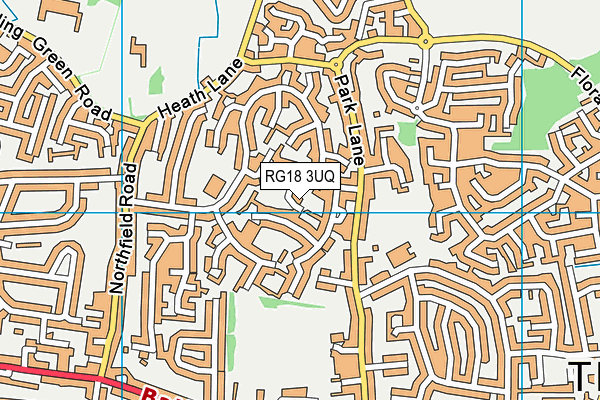 RG18 3UQ map - OS VectorMap District (Ordnance Survey)