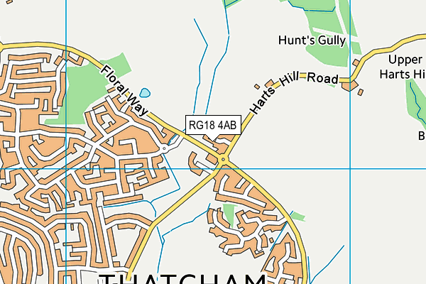 RG18 4AB map - OS VectorMap District (Ordnance Survey)