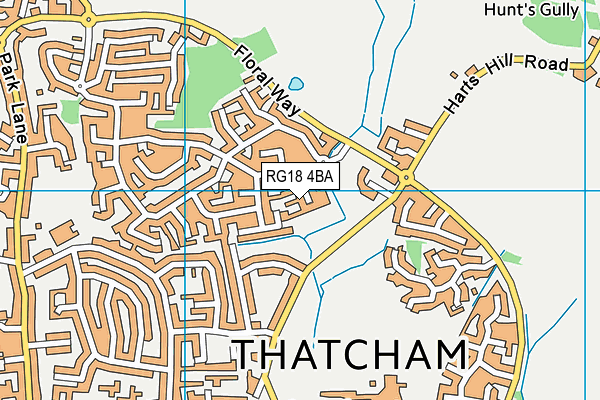 RG18 4BA map - OS VectorMap District (Ordnance Survey)