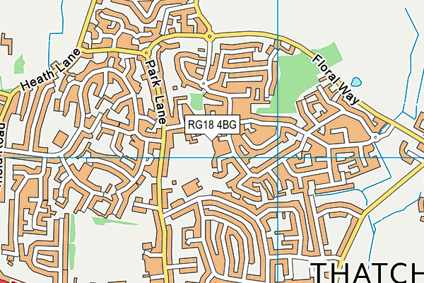 RG18 4BG map - OS VectorMap District (Ordnance Survey)