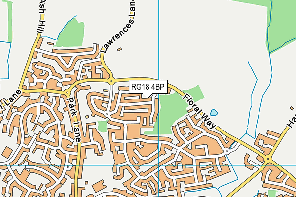 RG18 4BP map - OS VectorMap District (Ordnance Survey)