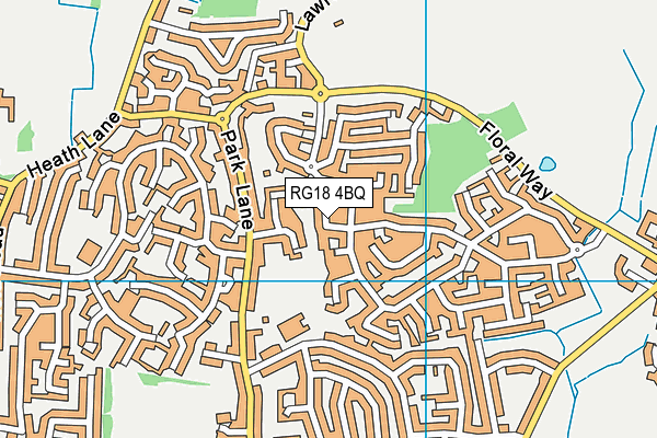 RG18 4BQ map - OS VectorMap District (Ordnance Survey)