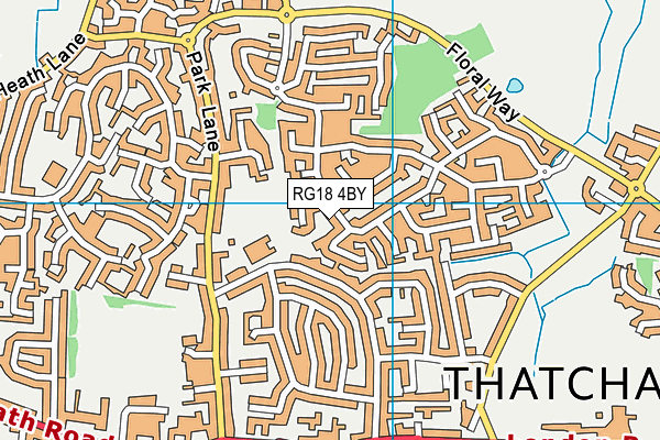 RG18 4BY map - OS VectorMap District (Ordnance Survey)
