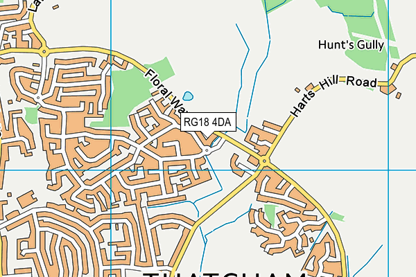 RG18 4DA map - OS VectorMap District (Ordnance Survey)
