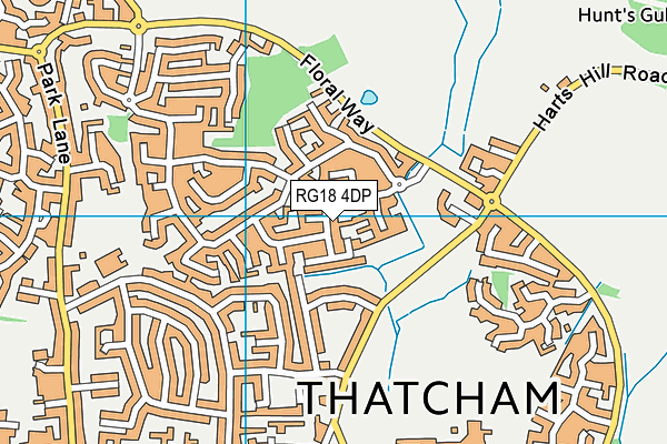 RG18 4DP map - OS VectorMap District (Ordnance Survey)