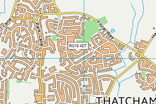 RG18 4DT map - OS VectorMap District (Ordnance Survey)