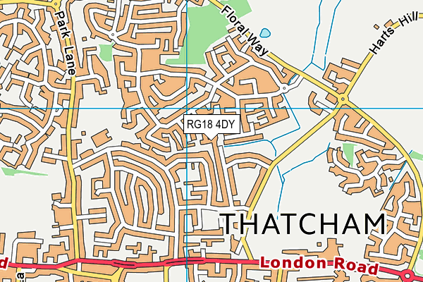 RG18 4DY map - OS VectorMap District (Ordnance Survey)