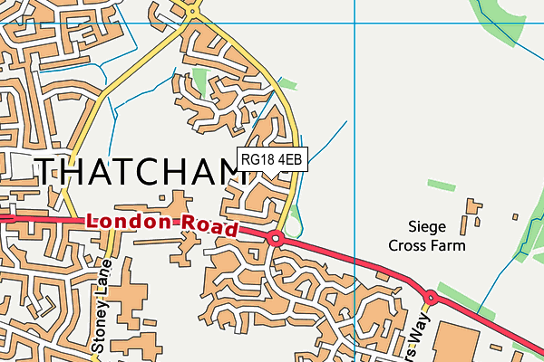 RG18 4EB map - OS VectorMap District (Ordnance Survey)