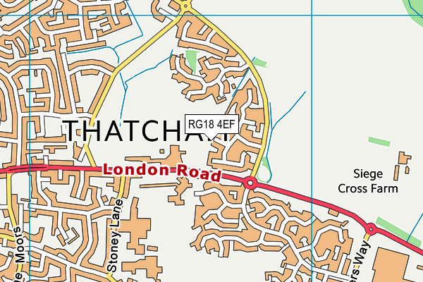 RG18 4EF map - OS VectorMap District (Ordnance Survey)