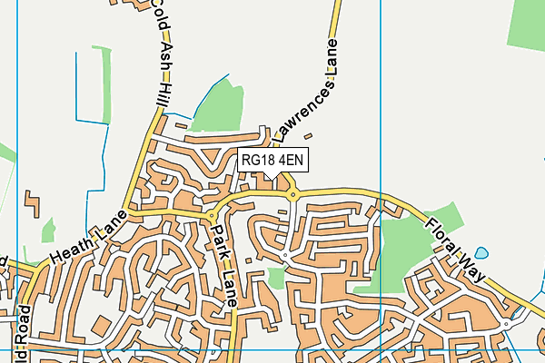 RG18 4EN map - OS VectorMap District (Ordnance Survey)