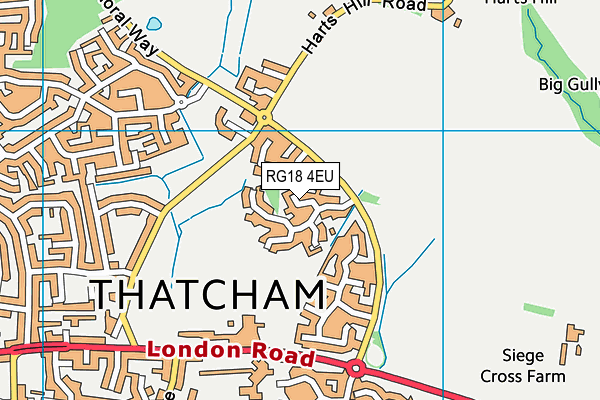 RG18 4EU map - OS VectorMap District (Ordnance Survey)