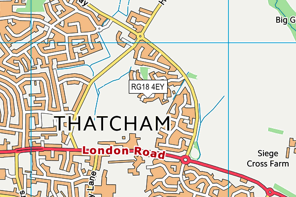 RG18 4EY map - OS VectorMap District (Ordnance Survey)