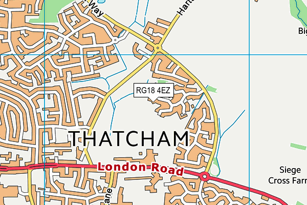 RG18 4EZ map - OS VectorMap District (Ordnance Survey)