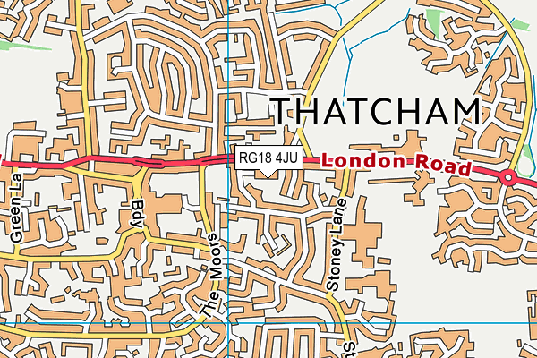 RG18 4JU map - OS VectorMap District (Ordnance Survey)