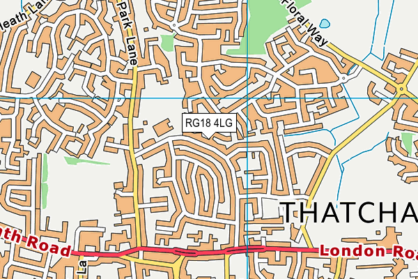 RG18 4LG map - OS VectorMap District (Ordnance Survey)