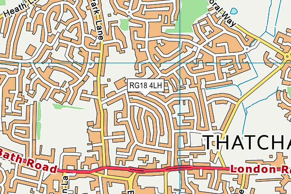 RG18 4LH map - OS VectorMap District (Ordnance Survey)