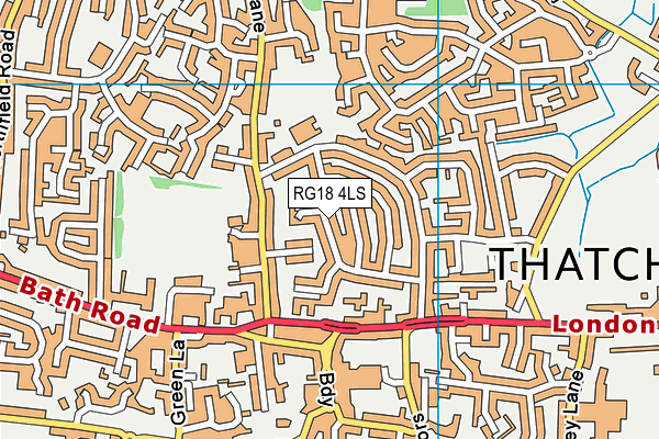 RG18 4LS map - OS VectorMap District (Ordnance Survey)