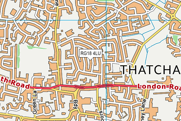 RG18 4LU map - OS VectorMap District (Ordnance Survey)