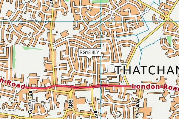 RG18 4LY map - OS VectorMap District (Ordnance Survey)