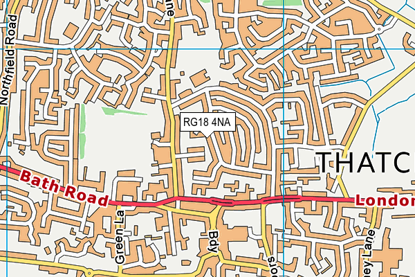 RG18 4NA map - OS VectorMap District (Ordnance Survey)