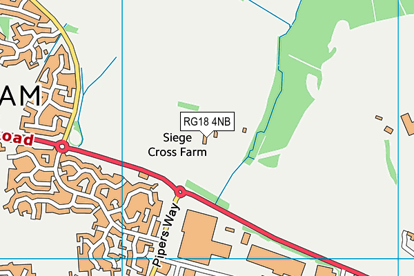 RG18 4NB map - OS VectorMap District (Ordnance Survey)