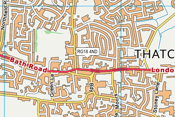 RG18 4ND map - OS VectorMap District (Ordnance Survey)