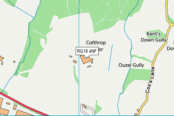 RG18 4NF map - OS VectorMap District (Ordnance Survey)