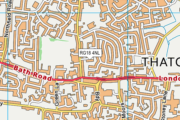 RG18 4NL map - OS VectorMap District (Ordnance Survey)