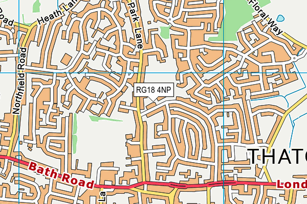 RG18 4NP map - OS VectorMap District (Ordnance Survey)
