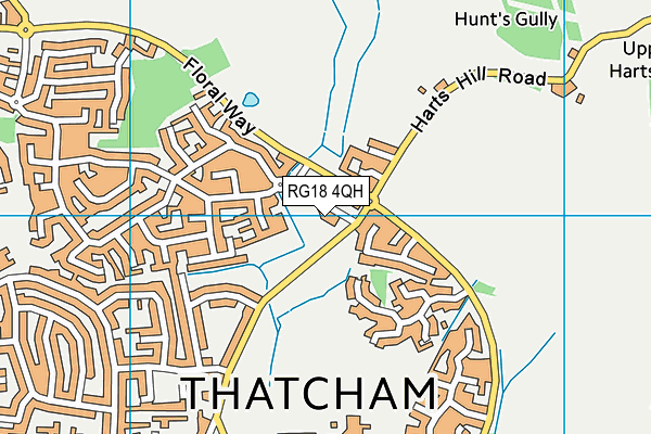 RG18 4QH map - OS VectorMap District (Ordnance Survey)