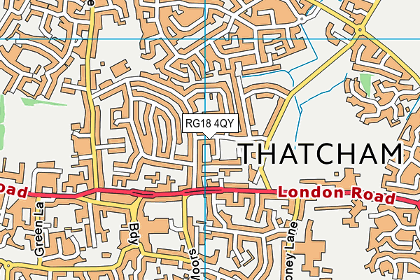 RG18 4QY map - OS VectorMap District (Ordnance Survey)