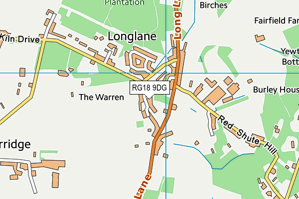 RG18 9DG map - OS VectorMap District (Ordnance Survey)