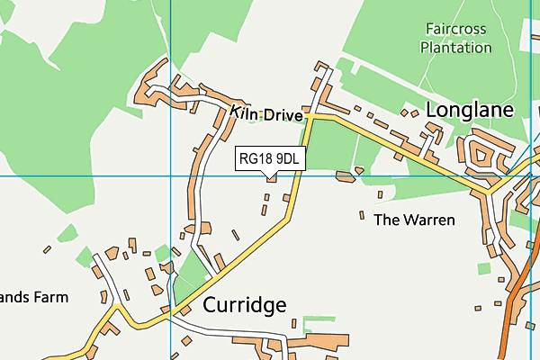 RG18 9DL map - OS VectorMap District (Ordnance Survey)