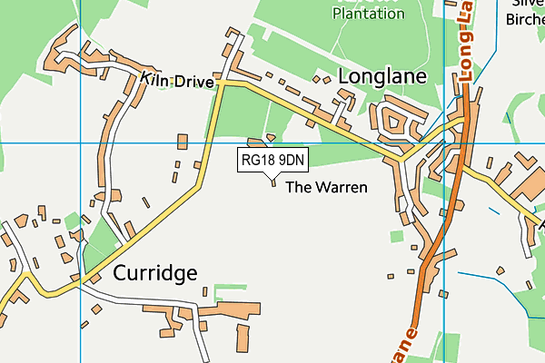 RG18 9DN map - OS VectorMap District (Ordnance Survey)