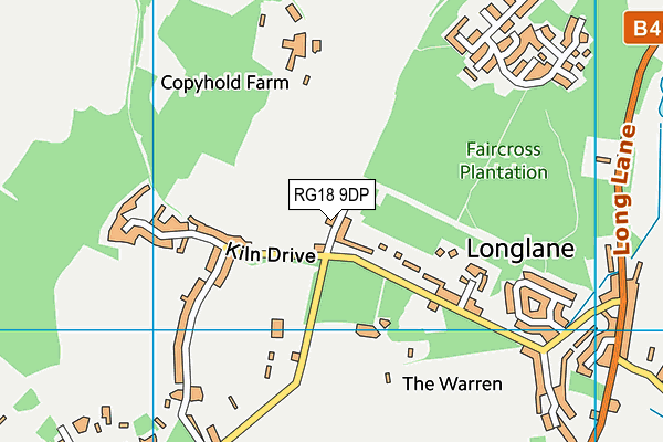 RG18 9DP map - OS VectorMap District (Ordnance Survey)