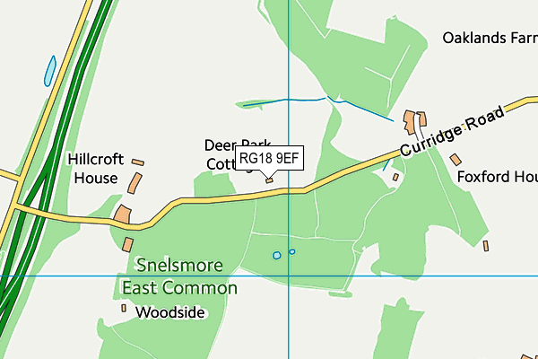 RG18 9EF map - OS VectorMap District (Ordnance Survey)