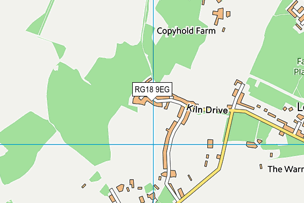 RG18 9EG map - OS VectorMap District (Ordnance Survey)