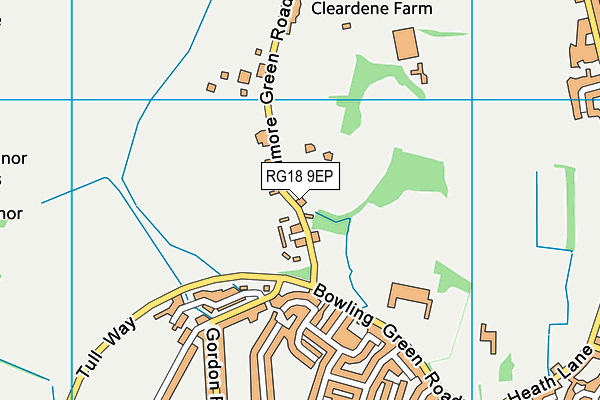 RG18 9EP map - OS VectorMap District (Ordnance Survey)