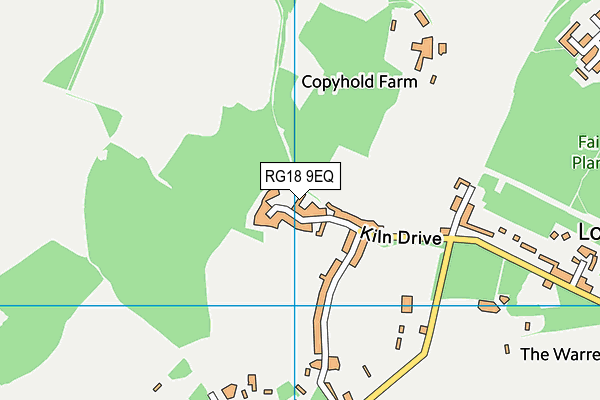 RG18 9EQ map - OS VectorMap District (Ordnance Survey)