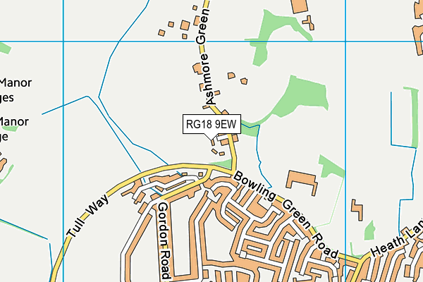 RG18 9EW map - OS VectorMap District (Ordnance Survey)
