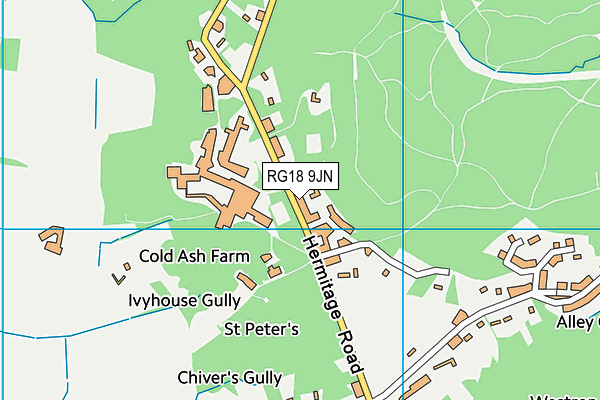 RG18 9JN map - OS VectorMap District (Ordnance Survey)
