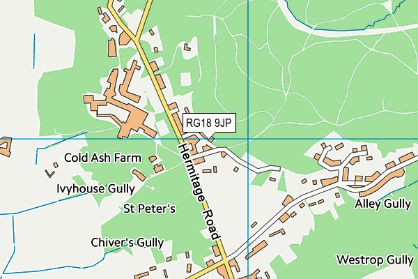 RG18 9JP map - OS VectorMap District (Ordnance Survey)