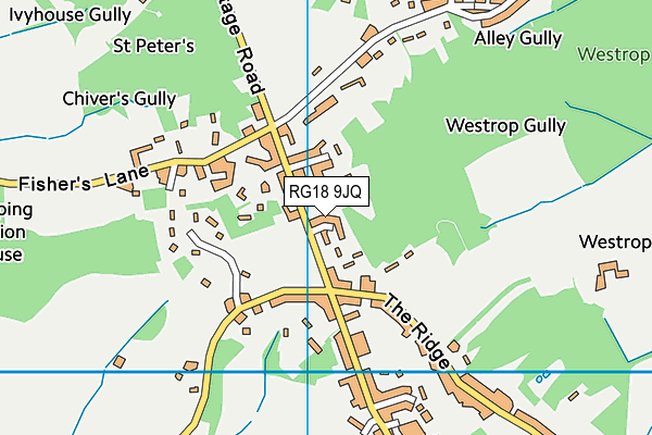 RG18 9JQ map - OS VectorMap District (Ordnance Survey)