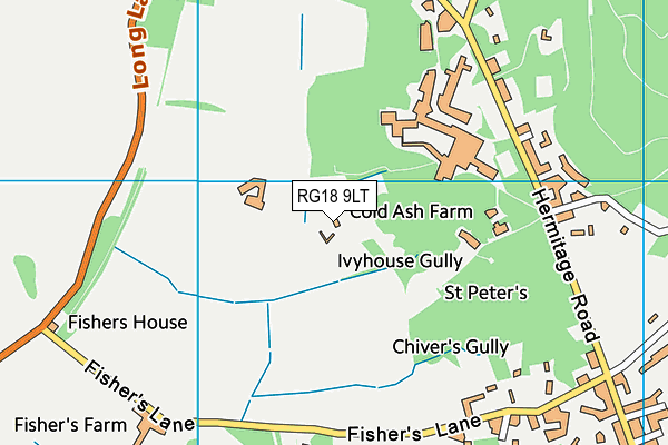 RG18 9LT map - OS VectorMap District (Ordnance Survey)