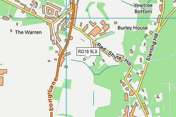 RG18 9LX map - OS VectorMap District (Ordnance Survey)