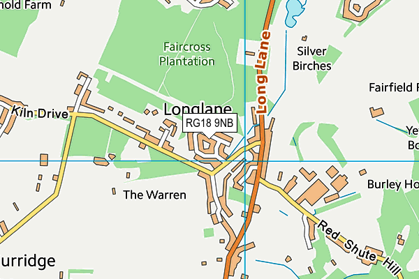 RG18 9NB map - OS VectorMap District (Ordnance Survey)