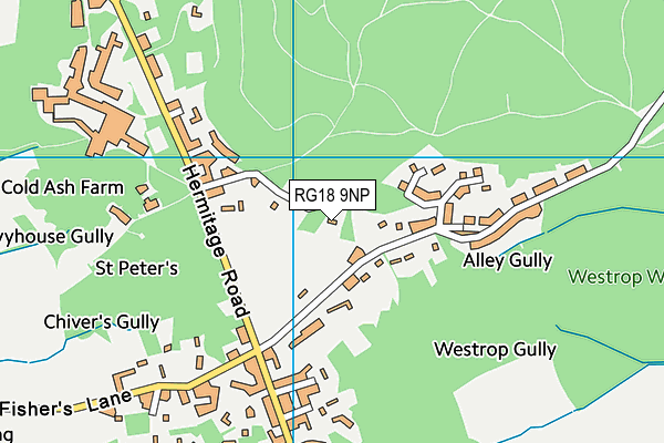 RG18 9NP map - OS VectorMap District (Ordnance Survey)