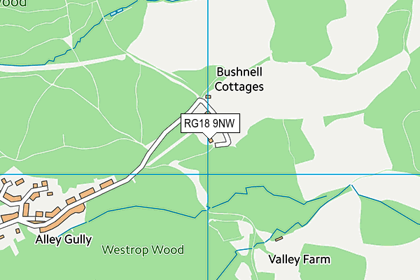 RG18 9NW map - OS VectorMap District (Ordnance Survey)