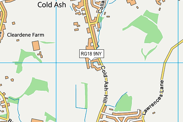 RG18 9NY map - OS VectorMap District (Ordnance Survey)
